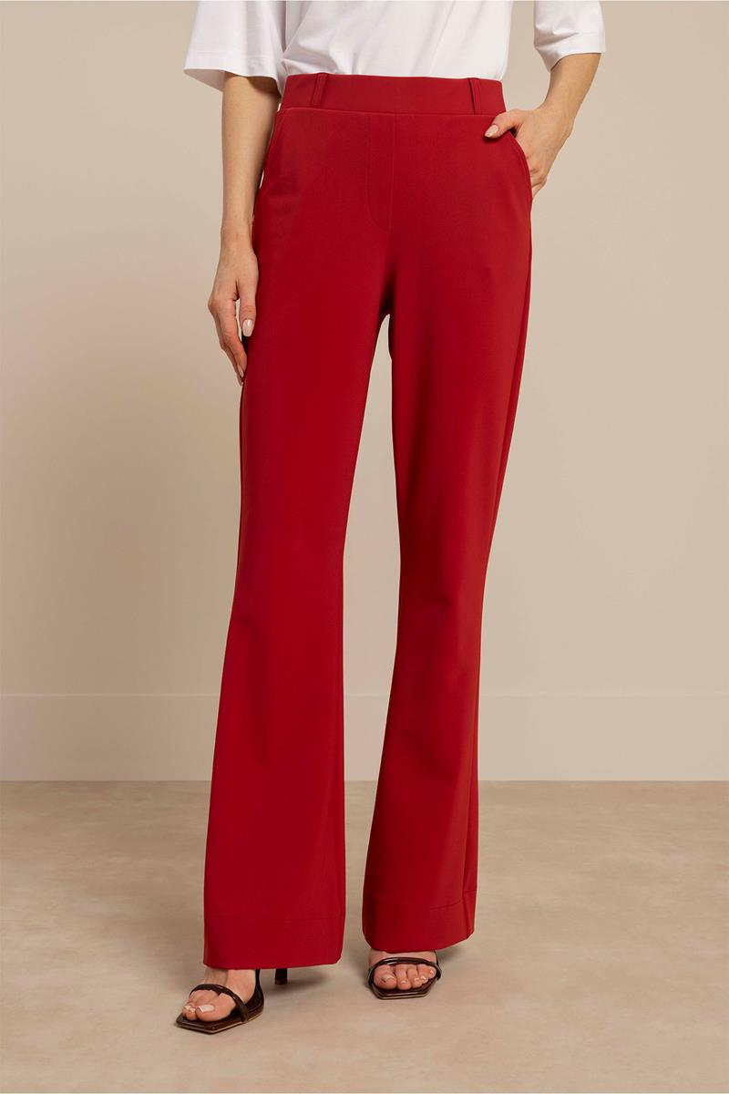 Studio Anneloes Pantalon Flair Bonded Rood 1