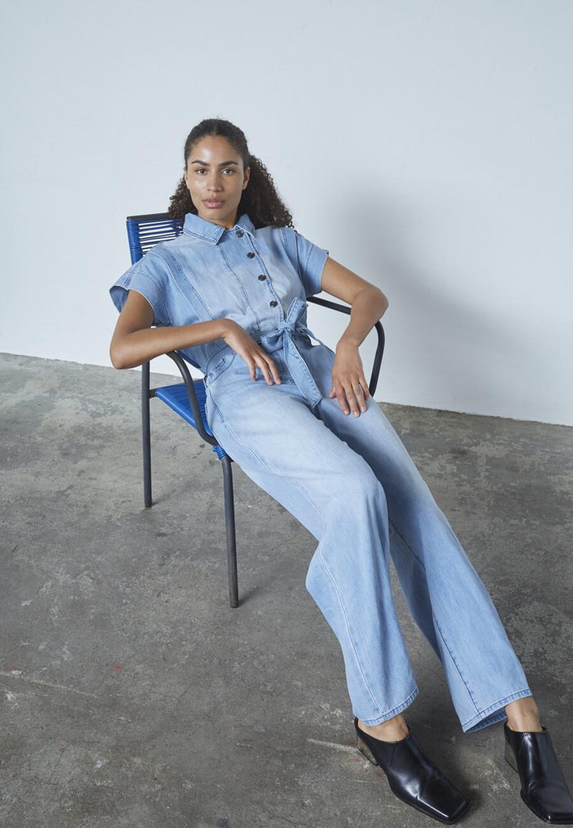 Sisters Point Jumpsuit Feba Blauw 1