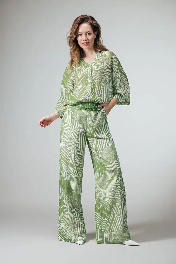 Label DOT Pantalon 2618018 Groen 1