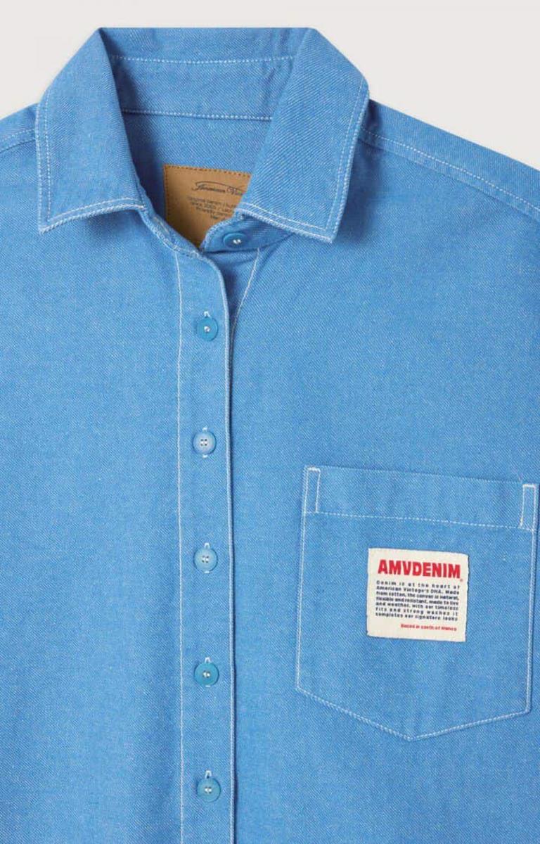 American Vintage Blouse Pusway Blauw 2