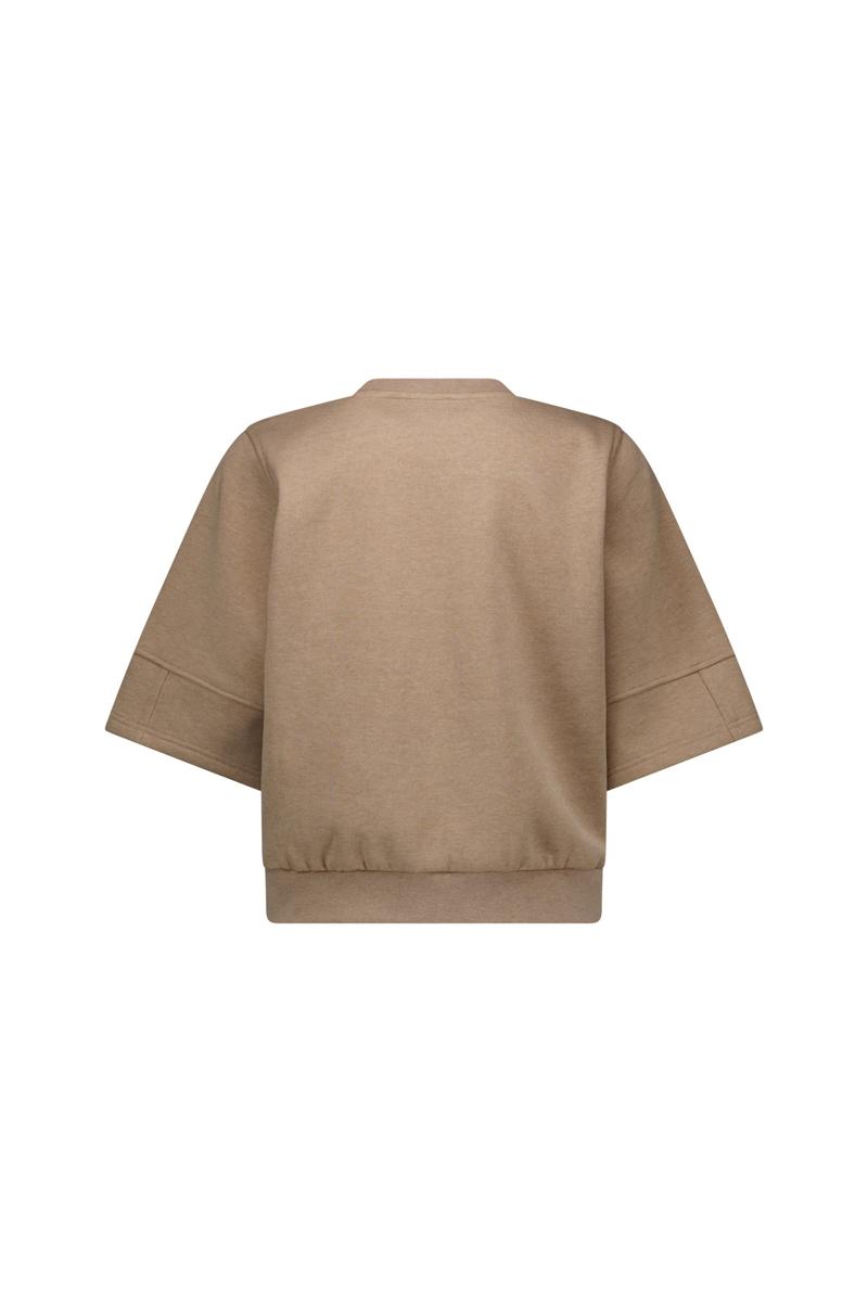 Studio Anneloes Sweater Pleuni ssl embroi Beige 2