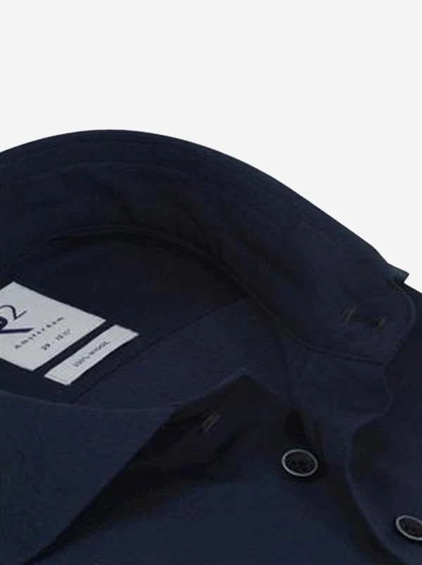 R2 Amsterdam R2 Overhemd NOS.WOOL.002/010 Blauw 1