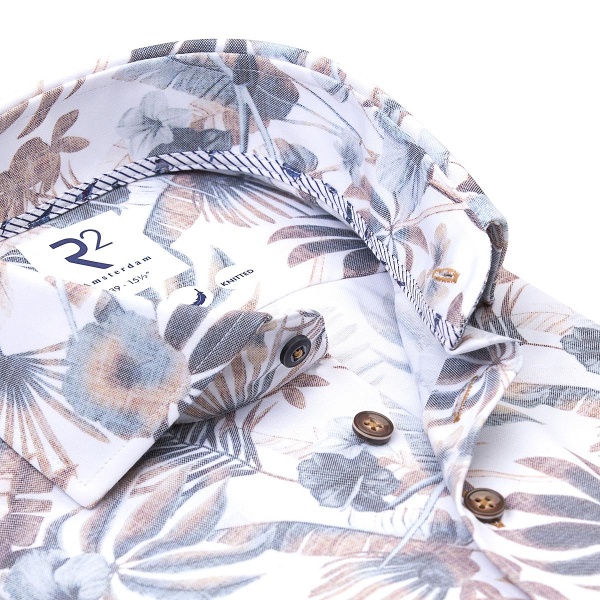 R2 Amsterdam Overhemd 132.WSP.059 Beige 2