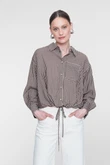 Geisha Blouse 63711-20 Bruin 1