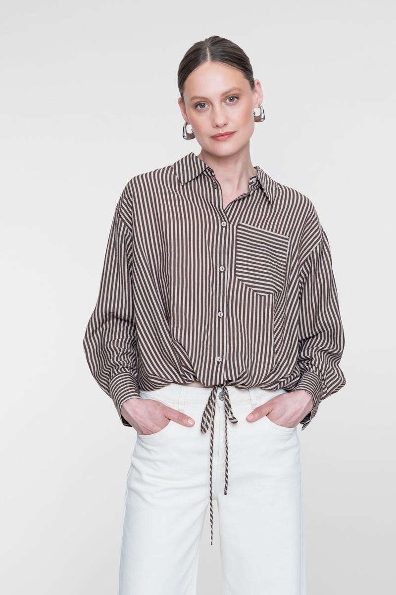 Geisha Blouse 63711-20 Bruin 1