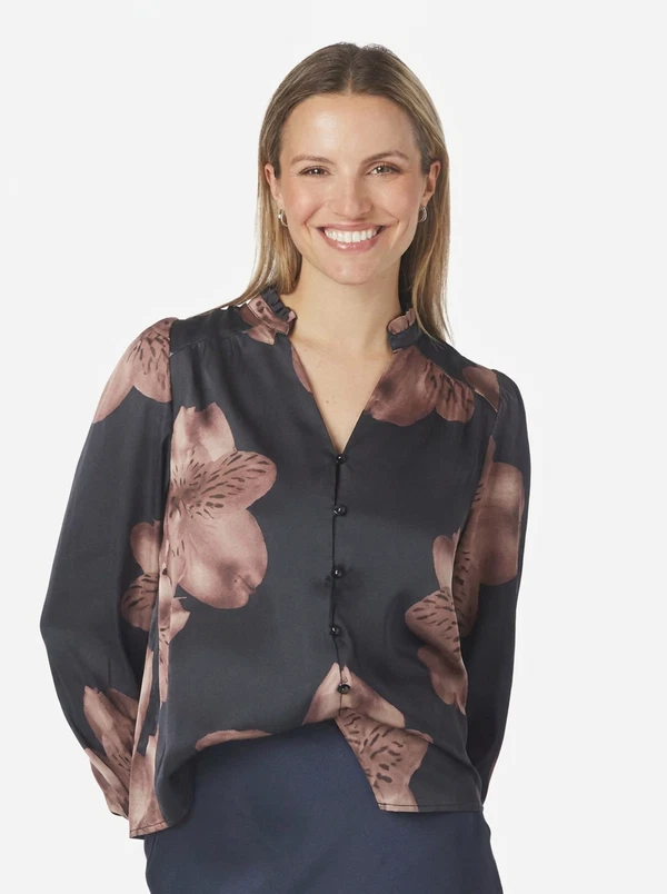 Neo Noir Blouse Massima Blauw 1