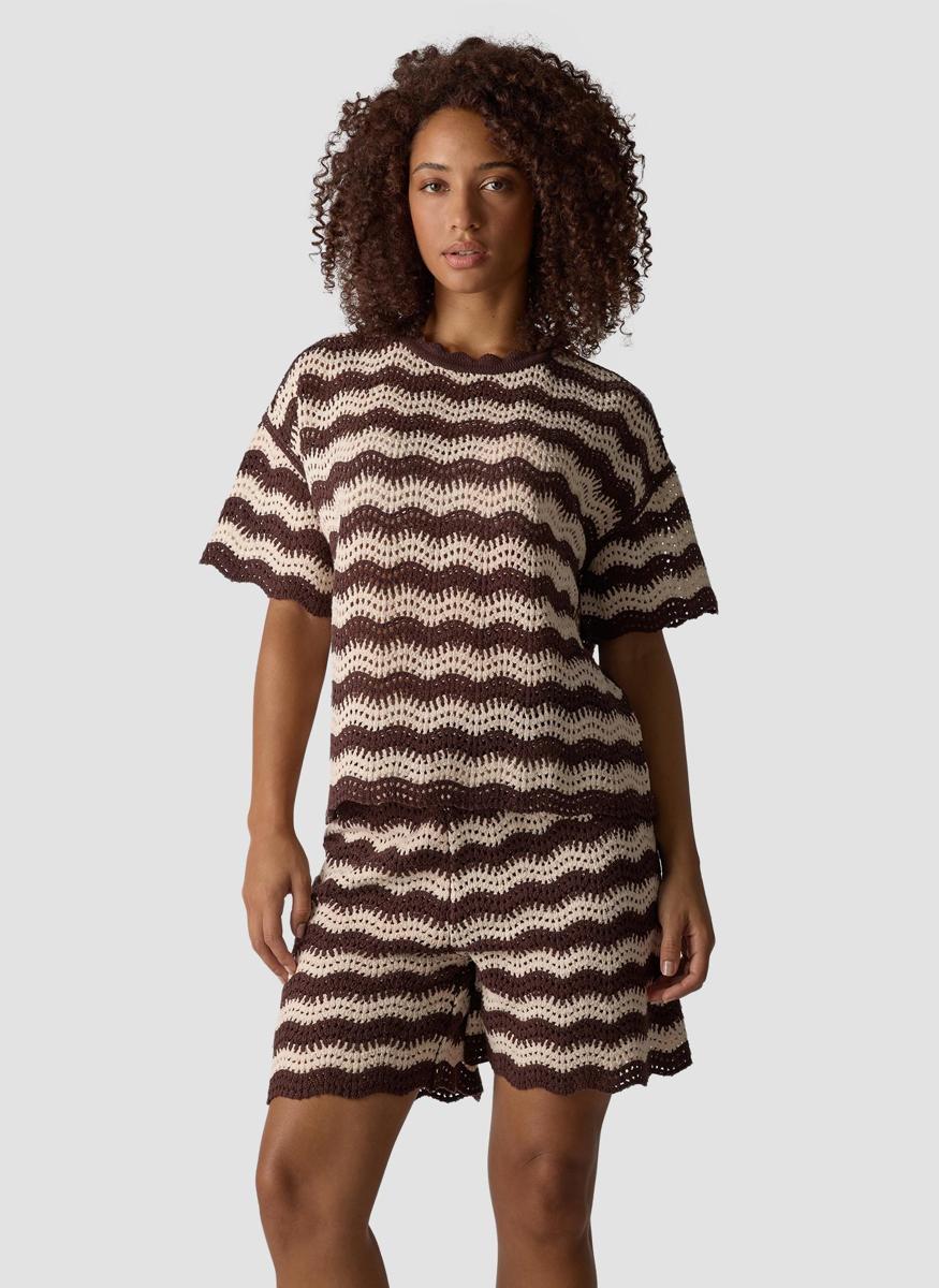 LeComte T-Shirt 56-624603 Bruin 1
