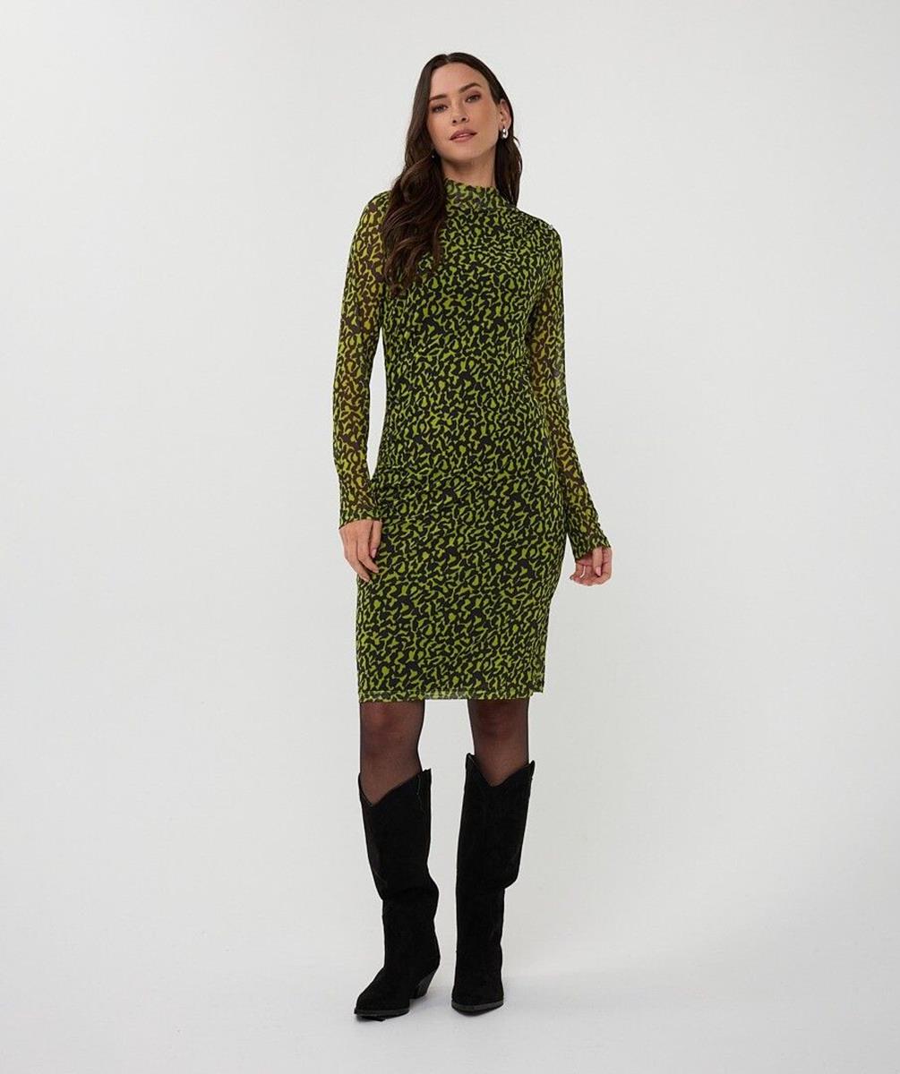 EsQualo Jurk F25.30506 Groen 1