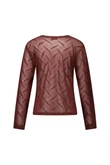 Studio Anneloes Longsleeve Reagan lace top Bruin 2