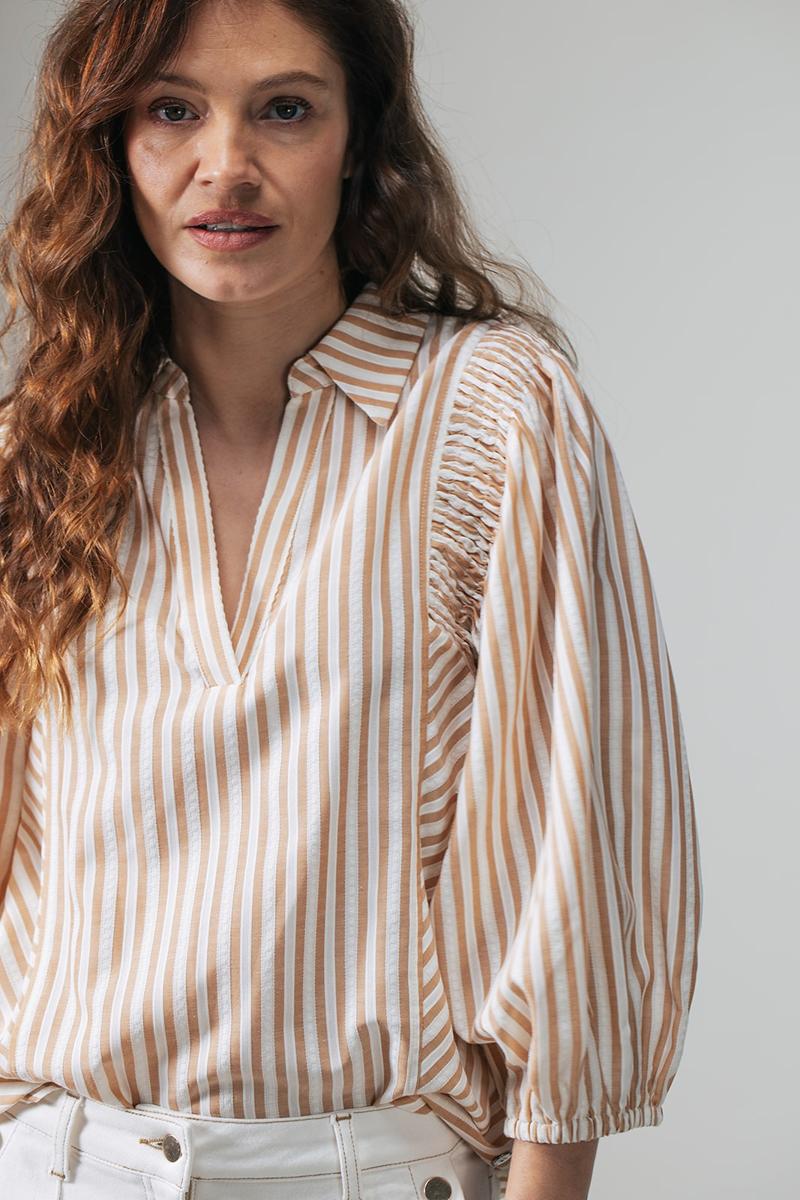 Label DOT Blouse 2611002 Beige 4