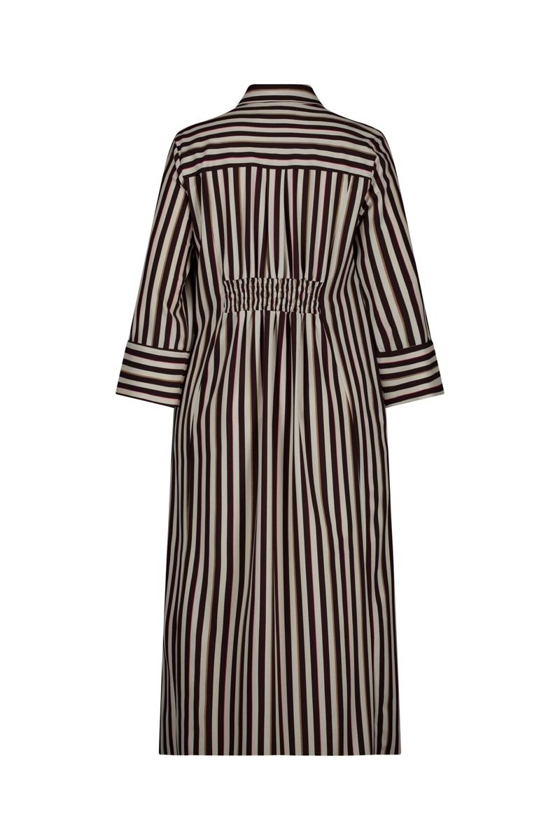 Studio Anneloes Jurk Soof stripe dress Bruin 2