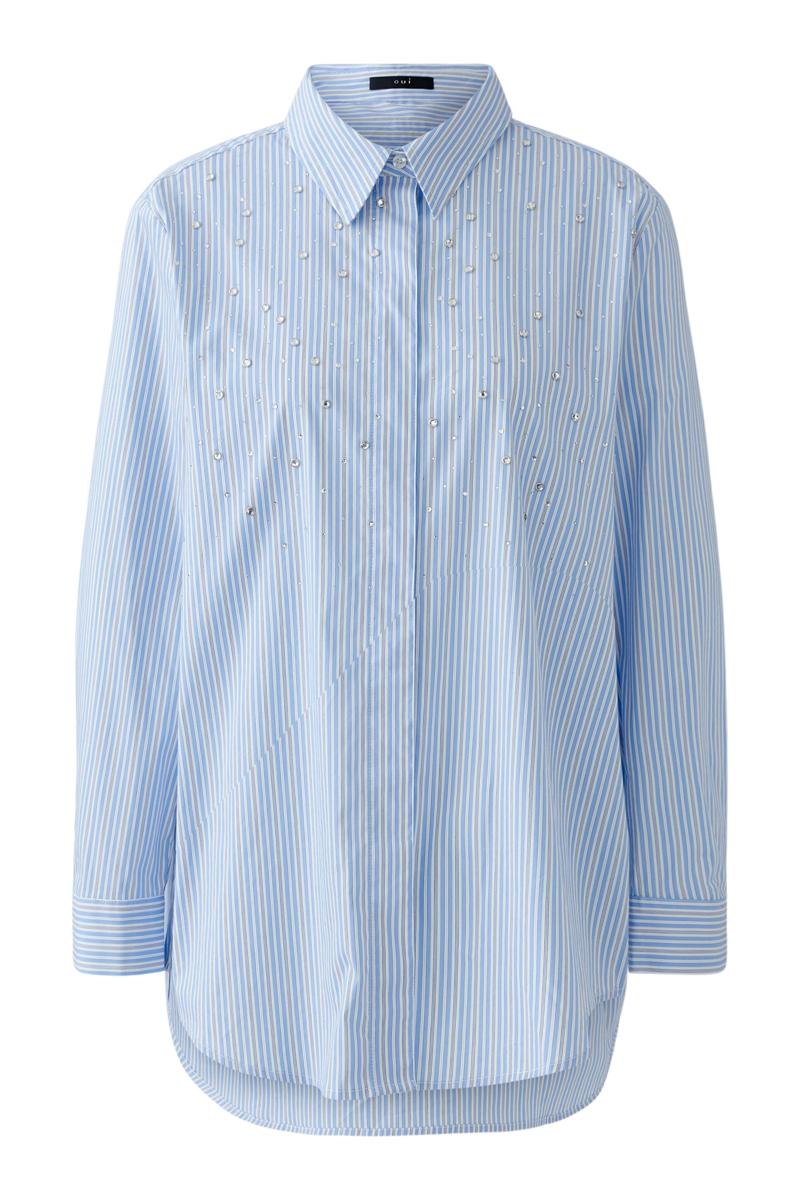 Oui Blouse 0094234 Blauw 2