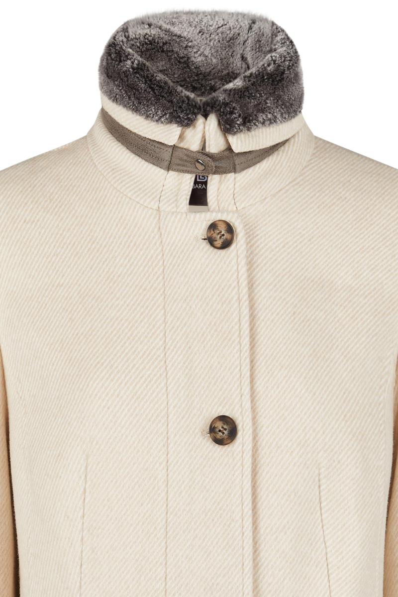 Barbara Lebek Mantel 30080052 Beige 3