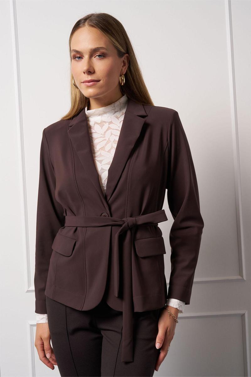 Studio Anneloes Blazer Shiloh bonded bla Bruin 1