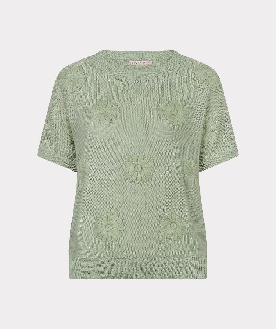EsQualo T- Shirt HS26.02220 Groen 2