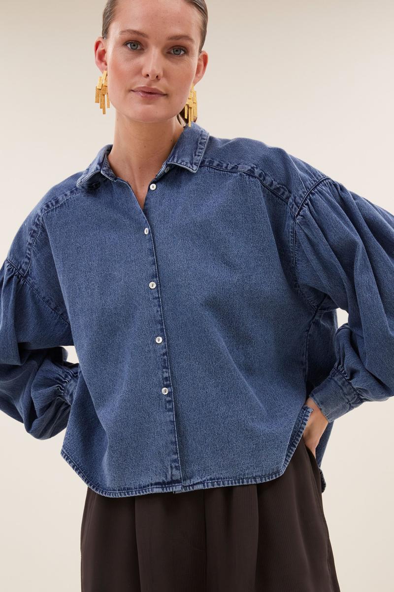 By-Bar Blouse 26412008 Blauw 5