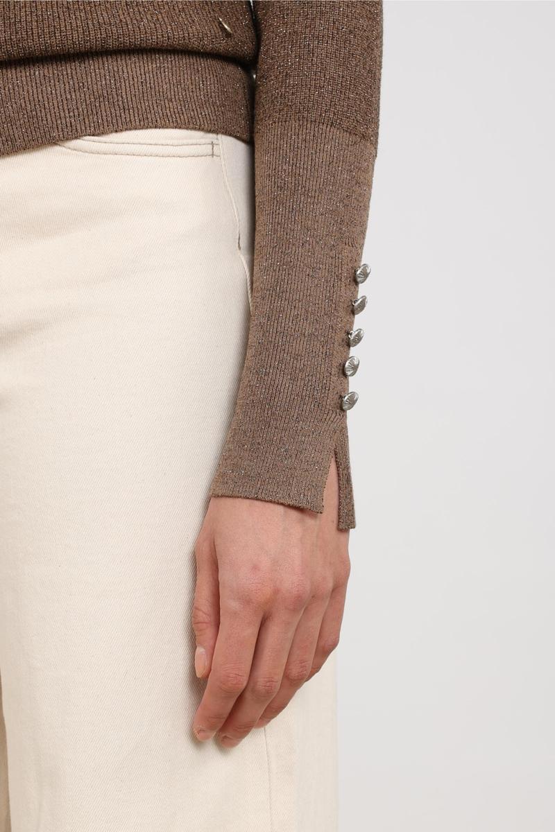 NUKUS Trui Sylvia Taupe 5
