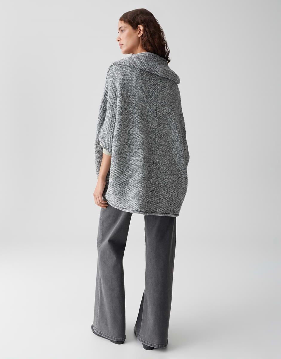 OPUS Sjaal Amaryllis Waffle Grijs 3