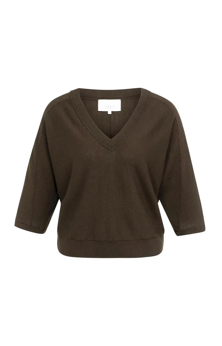 YAYA Trui 01-000609-607 Bruin 2