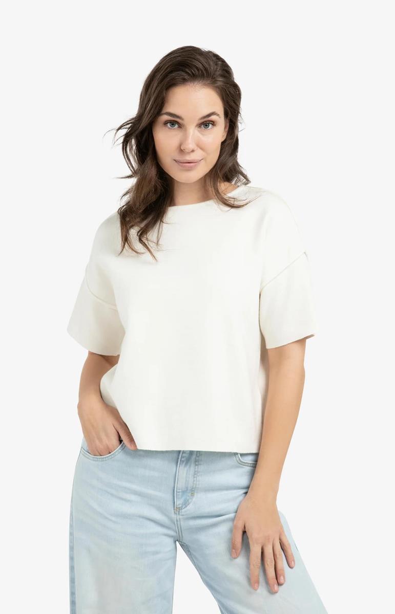 YAYA Trui 01-000562-603 Off-White 1