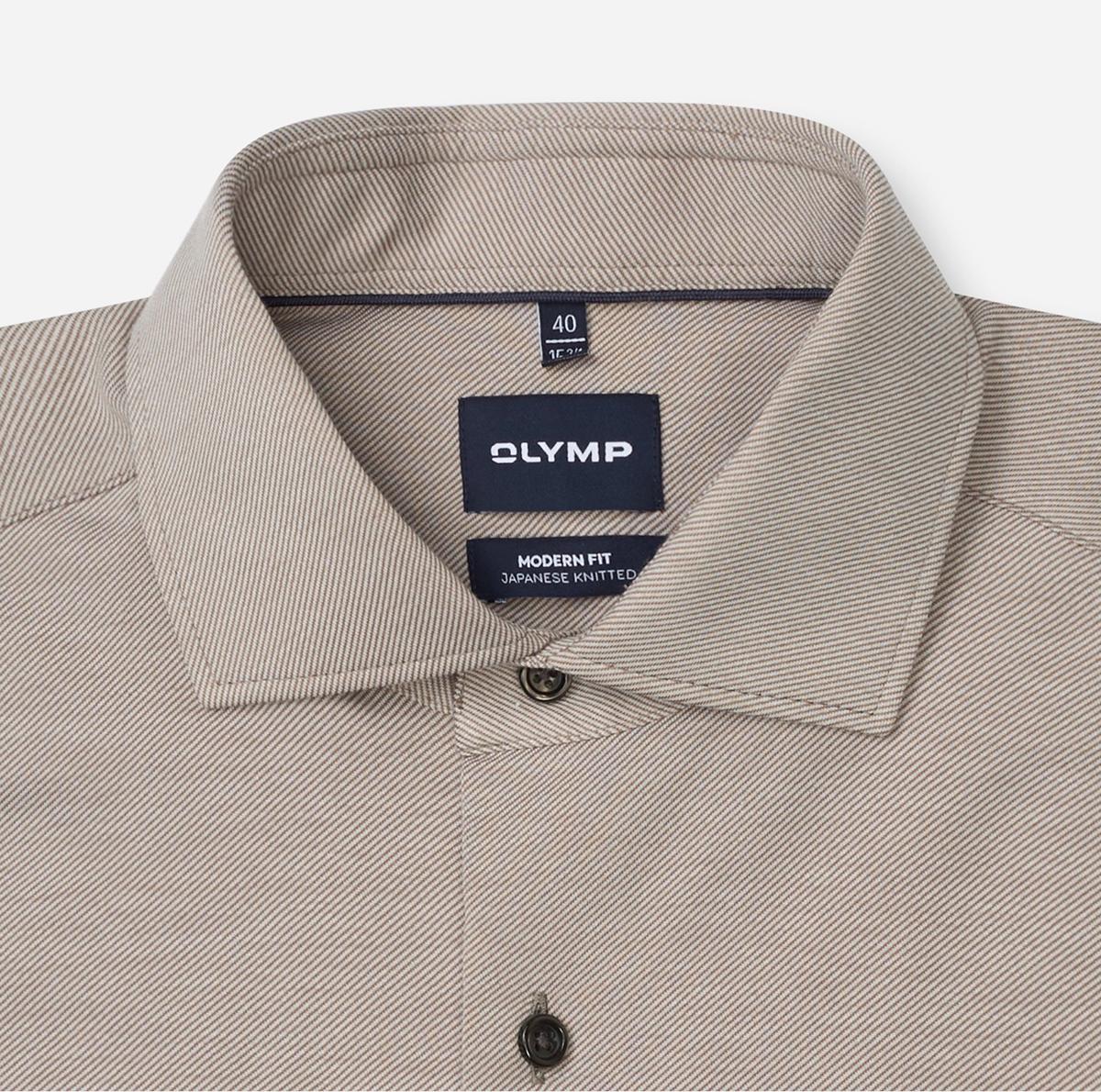 Olymp Overhemd 128724 Bruin 2