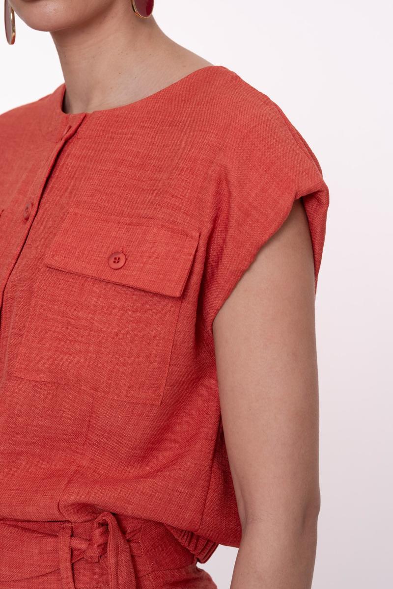 Geisha Gilet 63092-60 Oranje 4