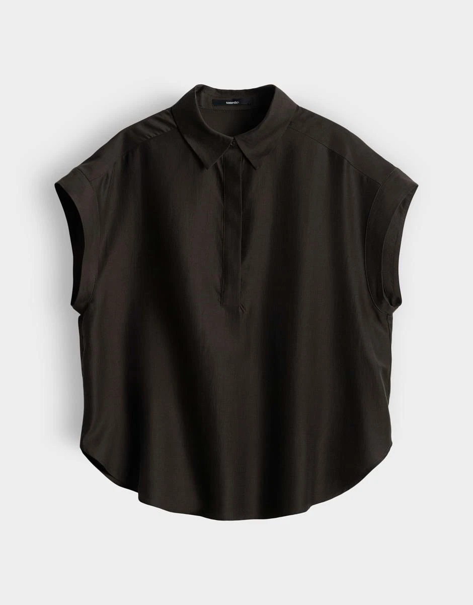 SOMEDAY Blouse Zamin Bruin 2