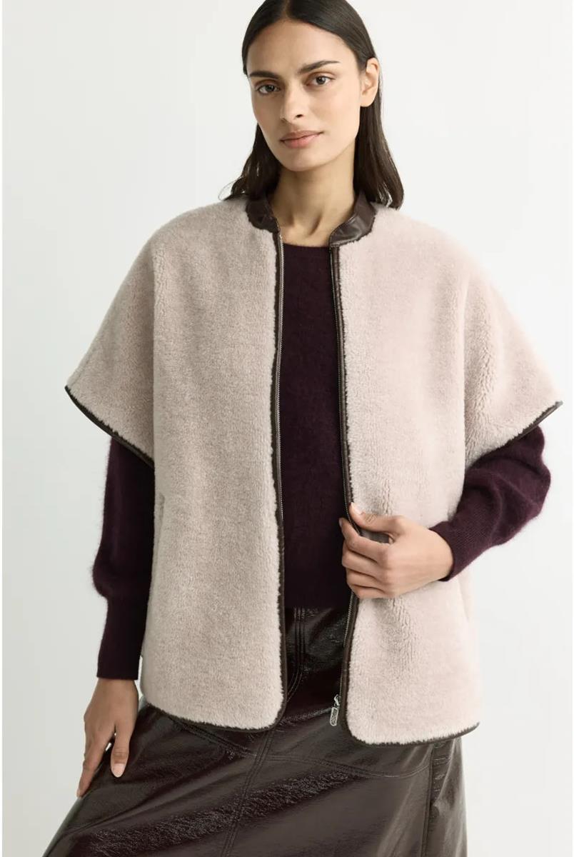 Xandres Gilet Coema Beige 1