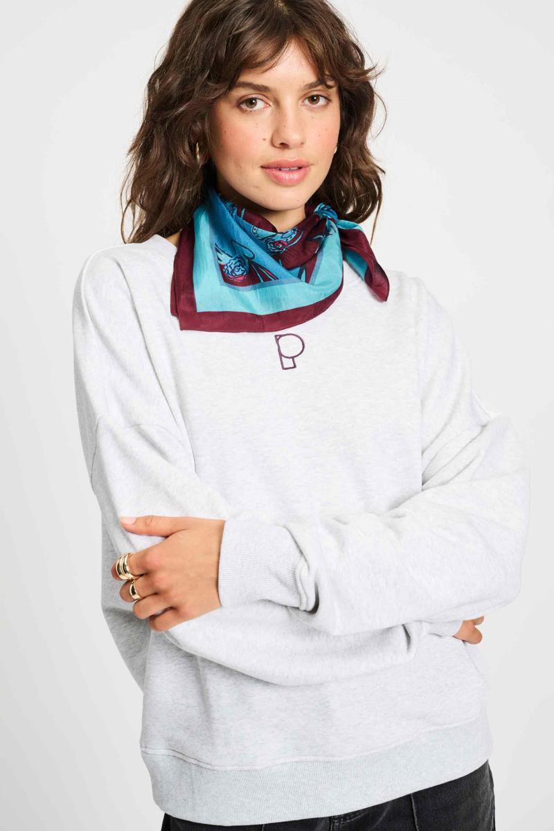 POM Amsterdam Sjaal SP9397 Blauw 2