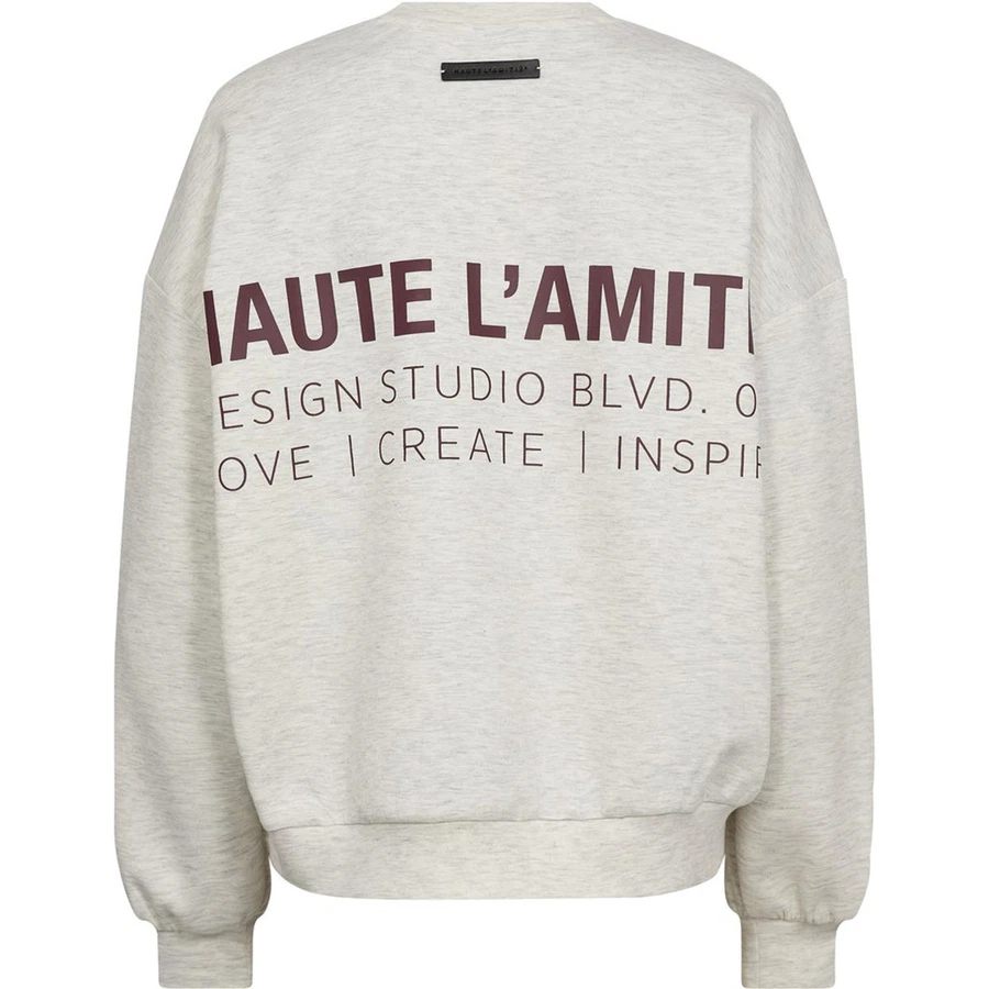 Haute L'Amitié Sweater Back Print Studio Off-White 2