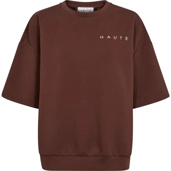 Haute L'Amitié Sweater Maxi Split Bruin 1