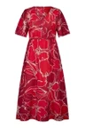 Studio Anneloes Jurk Fransje Flower Rood 2