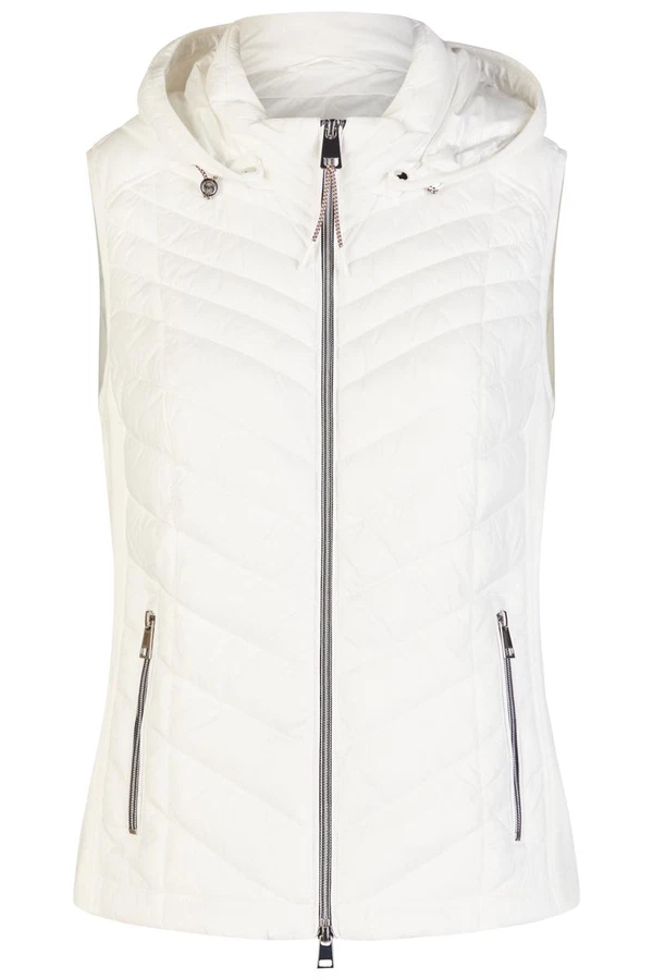 Barbara Lebek Bodywarmer 50730062 Off-White 1