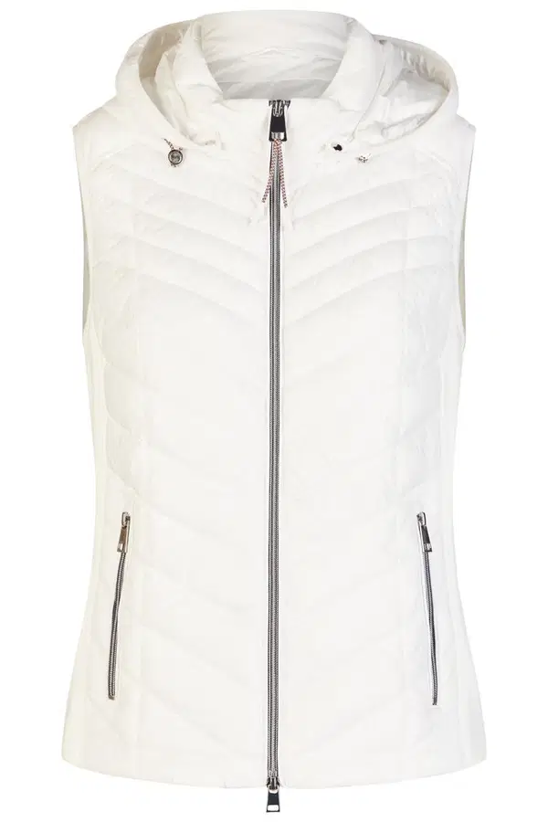 Barbara Lebek Bodywarmer 50730062 Off-White 1
