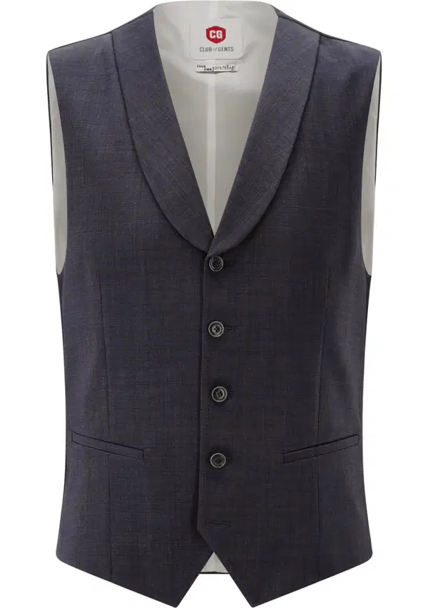 Club of Gents Gilet Philipp Blauw 1