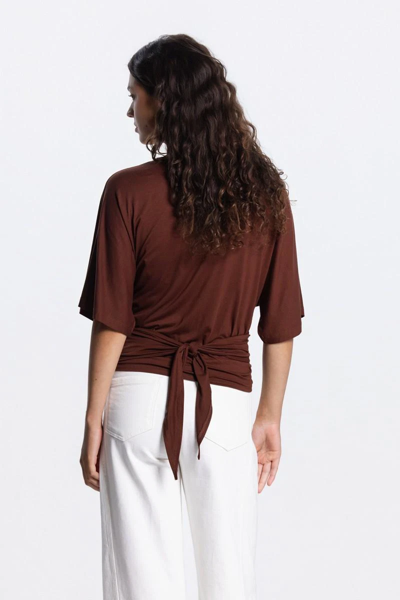 Jansen Amsterdam Blouse Valerie Bruin 3
