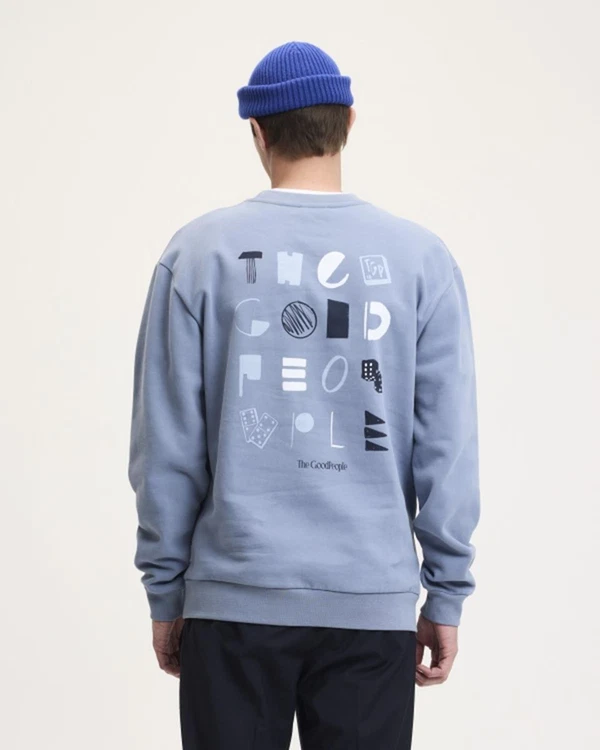 The GoodPeople Sweater Lax Blauw 1
