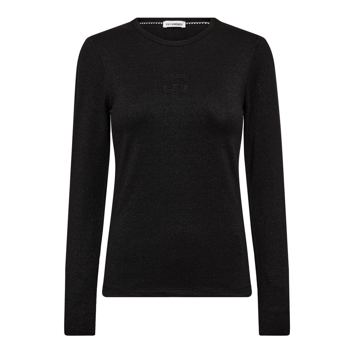 Co'Couture T-Shirt Manny Lurex Zwart 2