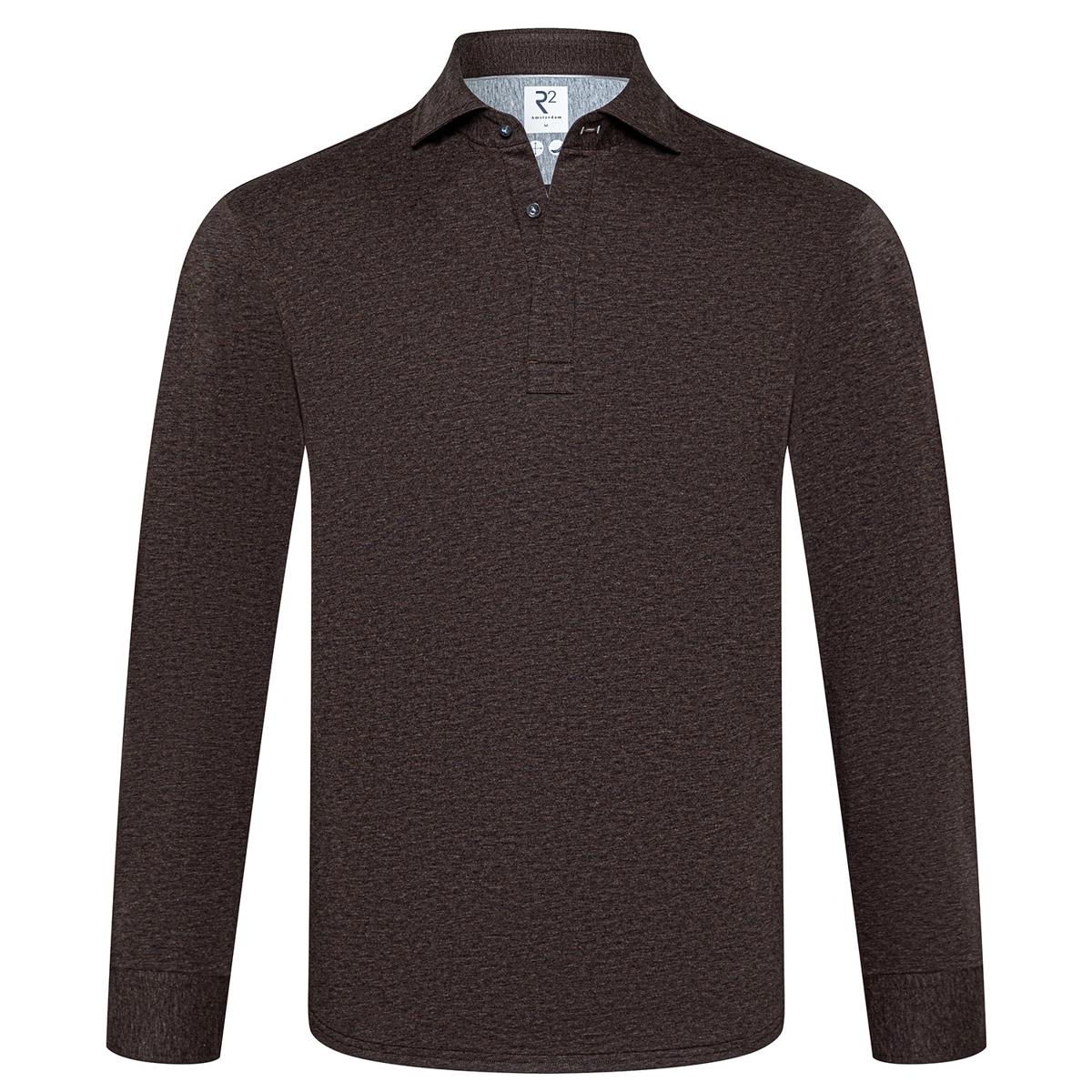 R2 Amsterdam Polo 134.SHIRTPOLO.003 Bruin 3