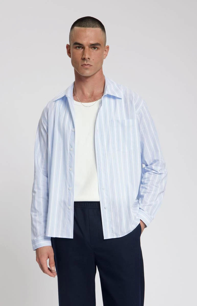 Law of the Sea Overshirt Squall Blauw 2