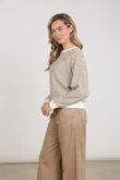 NUKUS Sweater Nelly Taupe 5
