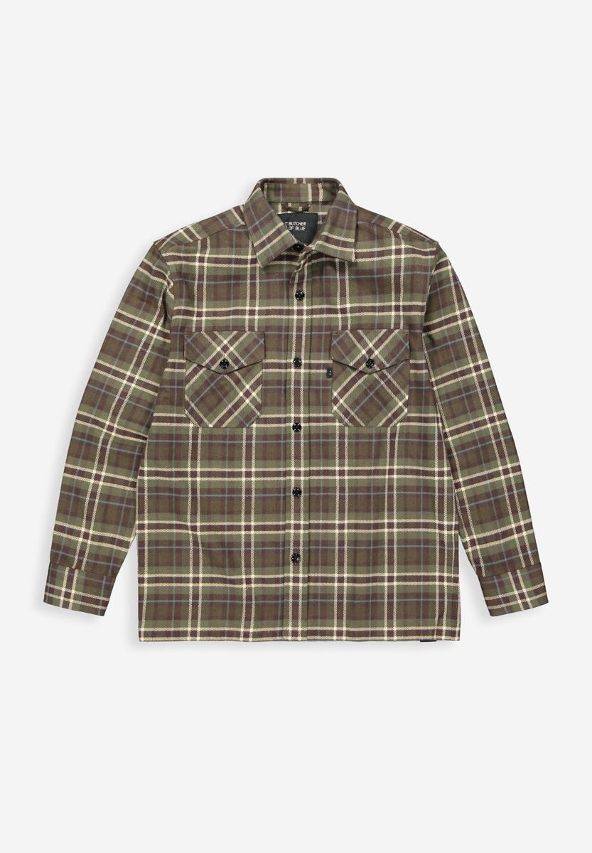 Butcher of Blue Overshirt M2524040 Groen 2