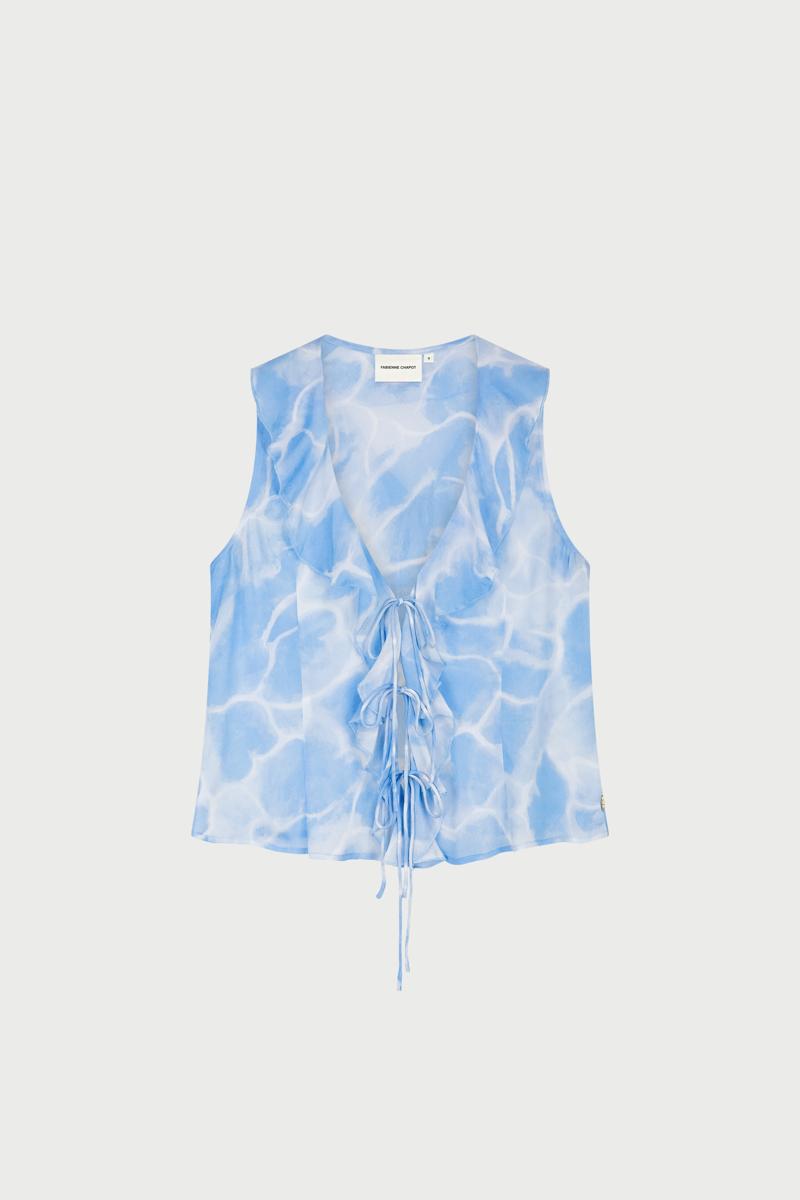 Fabienne Chapot Blouse Brittany Top Blauw 1