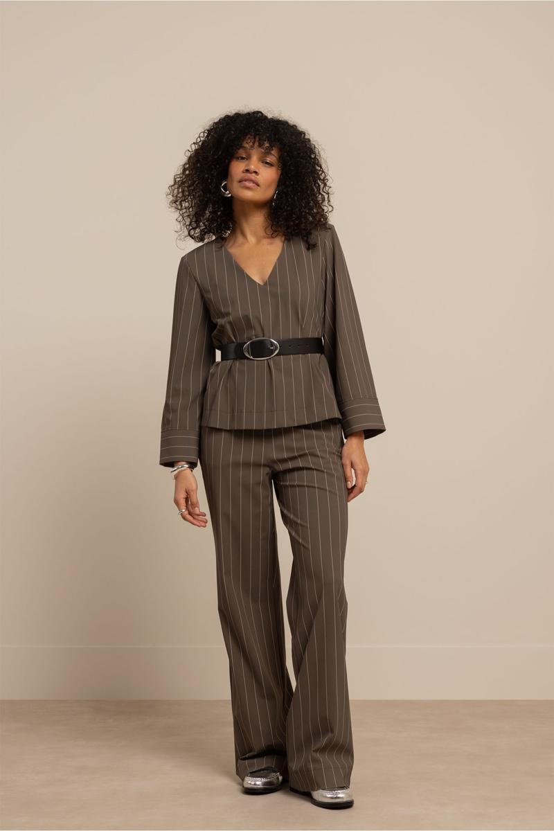 Studio Anneloes Blouse Cilou Stripe Groen 4
