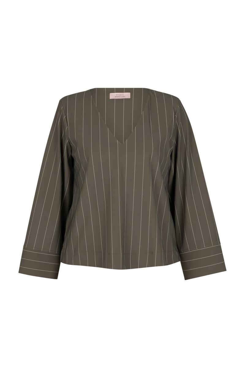 Studio Anneloes Blouse Cilou Stripe Groen 2
