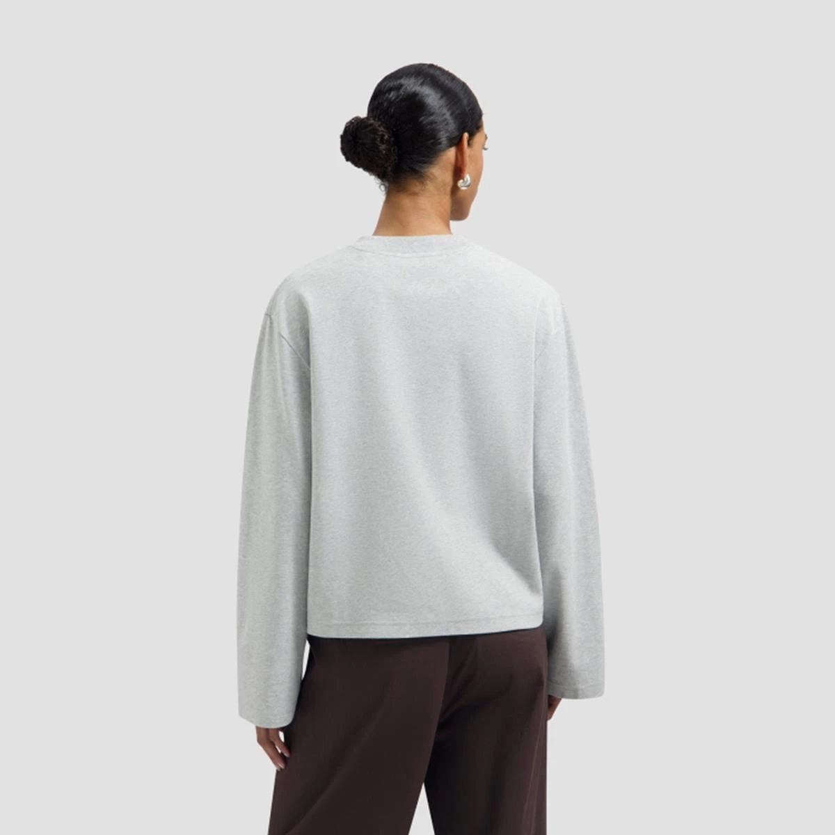 OLAF Longsleeve Retro Log Grijs 3