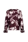 Studio Anneloes Blouse Paula flower top Paars 2