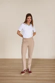 Studio Anneloes Pantalon Anne bonded trous Geel 4