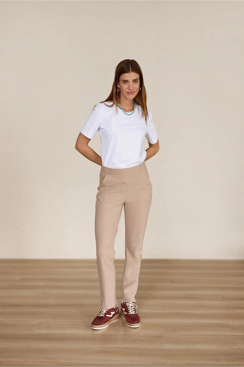 Studio Anneloes Pantalon Anne bonded trous Geel 4