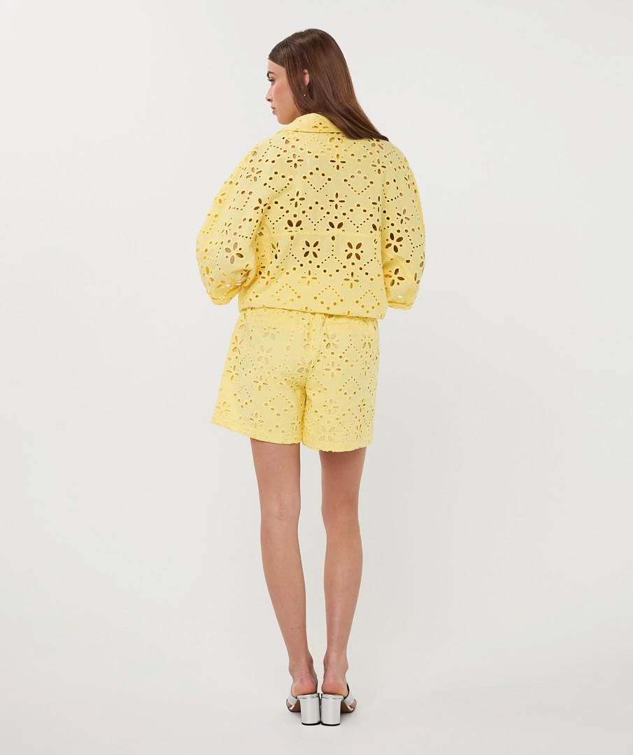 EsQualo Blouse HS26.28236 Geel 3